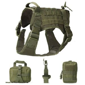 Arnés tipo chaleco para perro, conjunto de chaleco para perro, ropa táctica resistente al agua para perro, arnés ajustable para perro para exteriores - Product Image 4