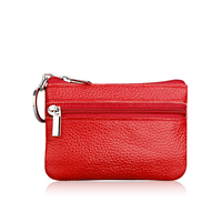 Suporte de chave de moeda de couro, popular, novo, bolso, porta-moedas, cartão, atacado