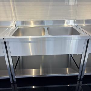 โต๊ะอ่างล้างจานสแตนเลส 3 ช่อง สำหรับร้านอาหาร บาร์ ครัว โรงแรม และบ้าน - Product Image 4