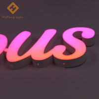 Lettres en acrylique 3D lumineuses à LED avec dégradé personnalisé - Fabrication directe d'usine - Panneau de signalisation pour bureau, maison, pâtisserie, boulangerie
