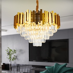 Moderna hall dell'hotel grande <span class=keywords><strong>lampadario</strong></span> di cristallo di lusso K9 <span class=keywords><strong>con</strong></span> <span class=keywords><strong>lampadario</strong></span> a sfera lampada - Product Image 4