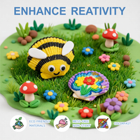Kit de pâte à modeler auto-séchante Shell Art DIY |   Ensemble d'activités créatives non toxiques pour enfants, pour la peinture et la décoration, jouet éducatif, cadeau de vacances, vente en gros