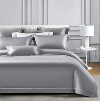 Parure de lit de luxe en 100% coton, ensemble de literie avec motifs brodés, pour hôtel, livraison gratuite