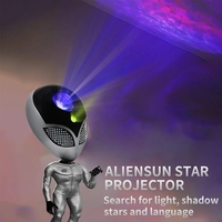 Parler Aliens Star Projector Star Galaxy Nébuleuse Veilleuses Lampe de projection étoilée avec minuterie et télécommande pour chambre Cadeau pour enfants
