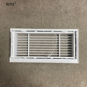 <span class=keywords><strong>Grille</strong></span> de ventilation pour climatisation centrale en alliage <span class=keywords><strong>d</strong></span>'aluminium, design moderne, montage au plafond, retour <span class=keywords><strong>d</strong></span>'air latéral très simple et étroit - Product Image 4