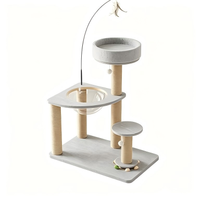 PhoenHorse Arbre à chat avec griffoir, mobilier pour animaux de compagnie, gain de place, facile à assembler, fabrication OEM, pour chats d'intérieur