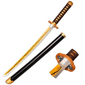Hot 77 Anime Demon Slayer Toy Swords Cosplay Set Full Wood Inspirado por Muichirou Kyoujurou Zenitsu Tanjirou Giyuu Inspirado Demon - Product Image 2