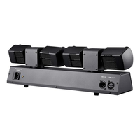 Mini projecteurs de scène 80W à deux bras et quatre têtes, faisceau, stroboscope, laser, tête mobile pour DJ, discothèque, KTV, bar, fête