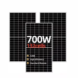 High Quality 700w Solar Panel 12bb Wholesale Price 500w 540w 550w 1000w 650w 660w 680w 690w 700w Half Cut Cell For Sale