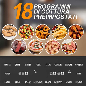 30L Electric Air Fryer Oven 18 Preset Menus Countertop Convection Bake Oven with 4 Accessories - Product Image 6