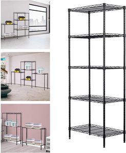 Spot <span class=keywords><strong>Commodity</strong></span> 5 Tier Ajustable Aprobación NSF Estantería de metal Estante de almacenamiento de cocina Estante de alambre - Product Image 3