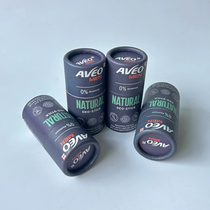 หลอดกระดาษคราฟท์สีขาวพิมพ์โลโก้ตามสั่ง แบบดันขึ้นได้ สำหรับบรรจุภัณฑ์แบบแท่ง เช่น ครีมกันแดด ลิปบาล์ม โรลออน - Product Image 5