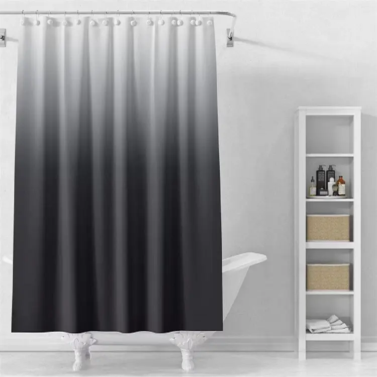 Gradiente Íris Cortinas de Banho À Prova D' Água Colorido Novo Design cortina de chuveiro de Plástico