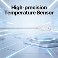 Sensor Termopar RTD de Tolerancia Ajustada, 0.1 Grados, Conexión por Cable, Modbus TCP RTU, Acero Inoxidable, para Uso Residencial y Comercial