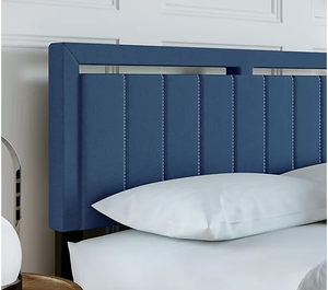 Edredón de cama familiar Queen de madera con plataforma baja tamaño King marco de cama de alta calidad de madera - Product Image 2