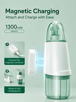 Irrigador Nasal Eléctrico Avanzado de Doble Boquilla, Enjuague Salino para Senos Nasales, 4 Modos, Resistente al Agua IPX7, Carga Magnética, Ayuda para la Higiene Nasal