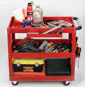 3 स्तरीय भारी ड्यूटी कार्यशाला गेराज मैकेनिक उपयोगिता ट्रॉली सेवा उपकरण गाड़ी - Product Image 2