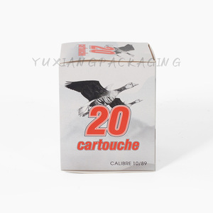 Kaliber 12/76 10/89 Karton-Munitionsbox 20 Stück Verpackung mit Matter Laminierung UV-Beschichtung Umweltfreundlich Wiederverwendbar - Product Image 4