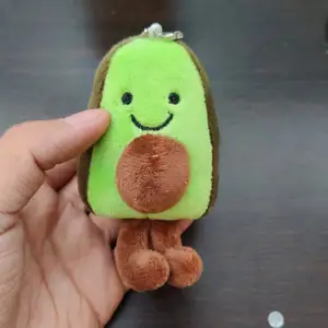 Mini muñeco Kawaii peluche aguacate me completas llavero colgante de aguacate con llavero