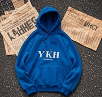 YKH 330GSM, sudaderas con capucha cómodas con logotipo personalizado de moda de alta calidad para hombres, Sudadera con capucha colorida de gran tamaño para hombres
