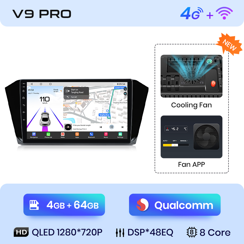 V9 Pro 4+64GB Qualcomm Chip