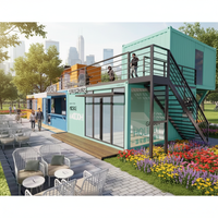 Nuevo Diseño de Tienda Prefabricada Desmontable para Cafetería, Tienda de Conveniencia, Centro Comercial, Casa, Económica, Duradera, de Instalación Rápida
