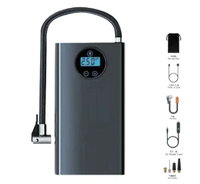 Pompe à air portable en plastique 150 PSI avec manomètre pour pneus, compresseur d'air pour voiture, moto, vélo, ballon