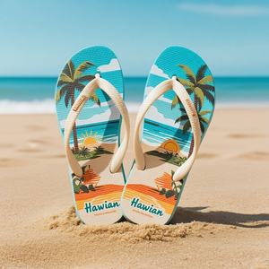 Sandalias de Playa Ligeras de Espuma EVA Personalizadas para Mujer y Hombre, con Soporte de Arco, Chanclas Reciclables con Suela Antideslizante, Proveedor Mayorista OEM - Product Image 2