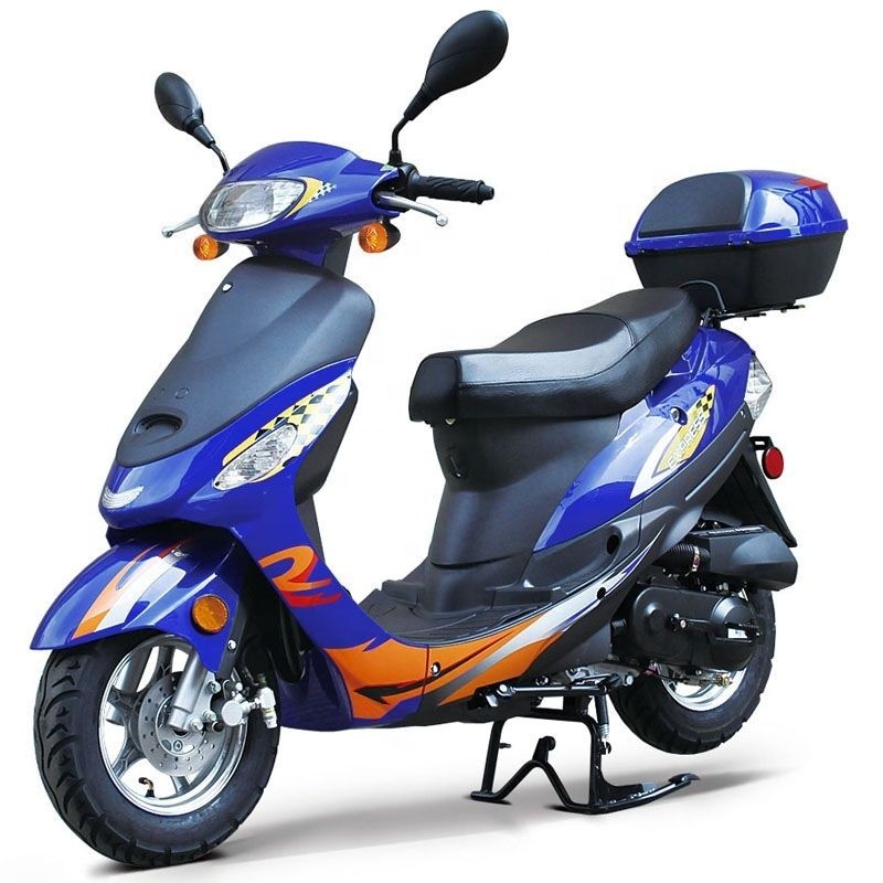 Groothandel Goedkope Aanbieding 50cc Gaas Scooters Bromfiets Express Blauw Met Automatische Transmissie