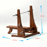 Nouveau design : Banc de musculation inclinable professionnel avec support de sécurité pour haltères et barres plates en bois