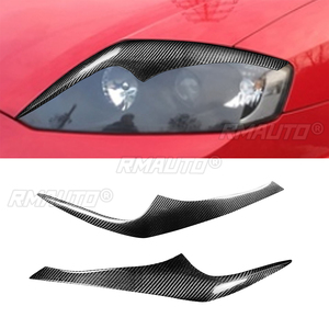 1 par de cubiertas de fibra de carbono real para faros delanteros de coche, para Hyundai Coupe 2003 2004 2005 2006, accesorios para coche - Product Image 1
