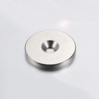 Personnalisé Forte Permanent N52 Néodyme Anneau Fraisé Aimants Ndfeb Disque Rond Donut Aimant Trou