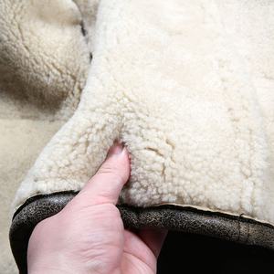 Giacca in Vera Pelle di Pecora di Alta Qualità per <span class=keywords><strong>Uomo</strong></span>, Stile Bomber Casual Invernale in Offerta, Cappotto Maschile in Vera Pelle - Product Image 6