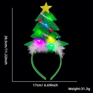 Decorations Glowing Hair Accessories Led <b>Novelty</b> Gifts <b>Christmas</b> Light up Headbands for Kids Party Supplies - Product Image 4