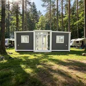 Casa Container Prefabbricata Espandibile Personalizzata 20FT 40FT, Casa Modulare in Acciaio con Cucina - Product Image 1