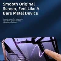 Verre trempé anti-espion pour iPhone 15 Pro Max, protection d'écran HD pour la confidentialité, 9H anti-rayures, anti-traces de doigts, kit anti-poussière