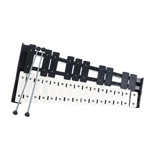 Xylophone Glockenspiel 25 notes noir et blanc, instrument de musique éducatif pour enfants, jouet d'percussion Orff - Product Image 1