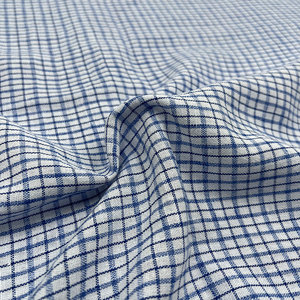 Tela de Lino Imitación a Cuadros, Tela de Poliéster Catiónico a Cuadros para Camisas y Prendas - Product Image 6