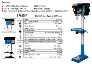<span class=keywords><strong>Taladro</strong></span> de Columna Alemán de 13 mm y 58 mm, <span class=keywords><strong>Taladro</strong></span> de <span class=keywords><strong>Pedestal</strong></span> SP5213B, <span class=keywords><strong>Taladro</strong></span> de <span class=keywords><strong>Pedestal</strong></span> Zj4113HA - Product Image 4