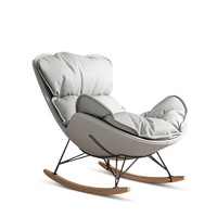 Fauteuil à bascule individuel moderne de luxe léger, design escargot, pour salon, chambre, balcon, canapé paresseux