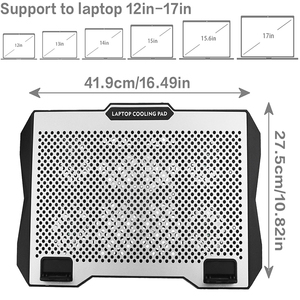 Base di Raffreddamento per Laptop da Gaming con Potenti Ventole, Illuminazione RGB e Supporto per Telefono per Laptop da 12-19 Pollici - Product Image 4