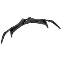 Aile avant aérodynamique en fibre de carbone, style carénage avant, compatible avec Yamaha R15 V3 2017-2020