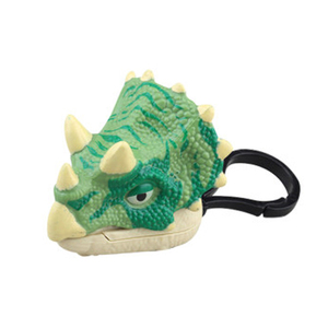 Novelty Wholesale Promotion Finger Biting Game Puppet Toys Custom Your logo 3d Simulation Dinosaur Key Chains for Kids