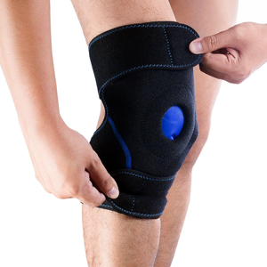 Enveloppe de thérapie chaud-froid antidérapante pour le <span class=keywords><strong>genou</strong></span>, soutien de compression ergonomique avec pack de gel amovible, genouillère réutilisable pour soulager la douleur - Product Image 2