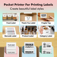 Mini Impresora Térmica S1, Inalámbrica BT, sin Tinta, Portátil, para Niños, Estudio, Regalo, Hogar, Oficina, Personalizable, Directo de Fábrica, Compatible con OEM