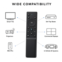 Télécommande intelligente 16 touches avec commande vocale BLE et apprentissage IR, télécommande sans fil pour Smart TV et décodeur OEM ODM