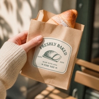 Rouleau d'étiquettes adhésives professionnelles personnalisées avec logo couleur, imperméables, pour aliments pour animaux, collations, huile d'olive, pain, salade