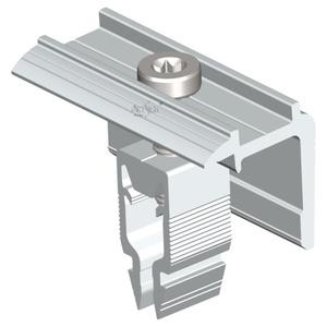 ARTSIGN - Serre-câbles solaires réglables en aluminium pour panneaux photovoltaïques, <span class=keywords><strong>clip</strong></span> de fixation pour cadres de 30 à 40 mm - Product Image 1