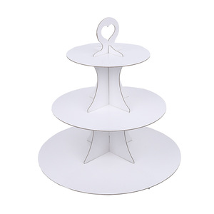 DAMAI Soporte de 3 Niveles para Cupcakes, Torre de Cupcakes DIY para Exhibición en Mesa de Postres, Decoración para Fiestas Temáticas de Cumpleaños - Product Image 2