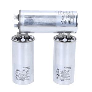 Condensateurs de démarrage pour climatiseur CBB65 fournis par le fabricant (35uf 50uf 60uf 450V) universels pour unités extérieures, compresseurs, métal - Product Image 1